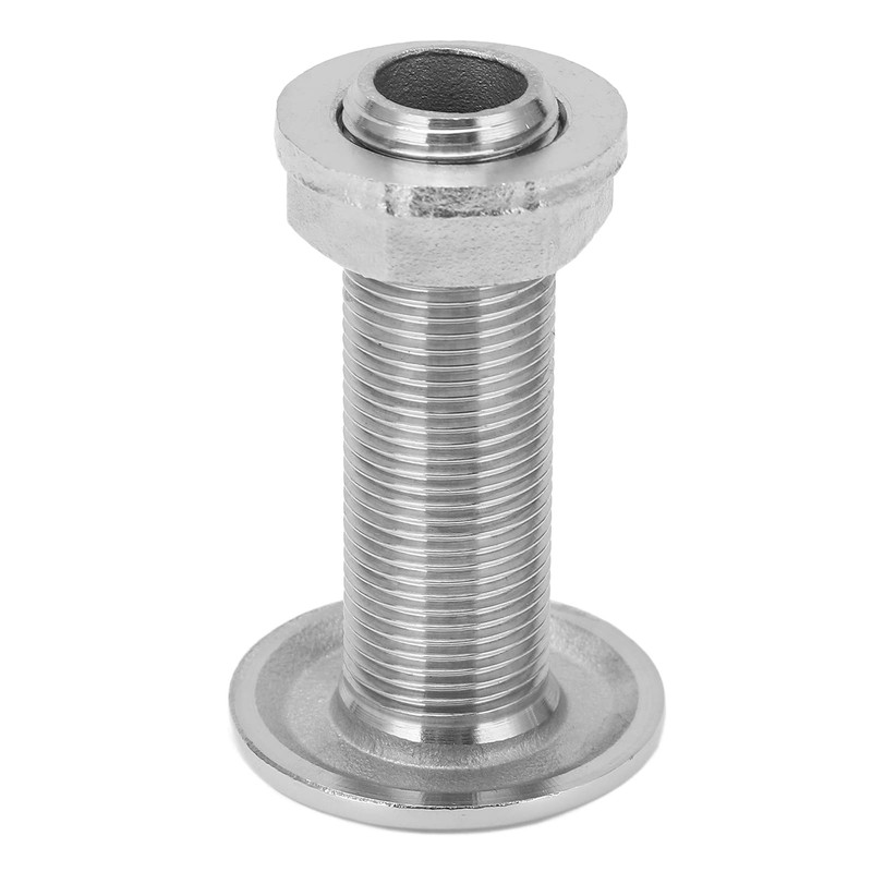 Aramox 3/8inch Universal Thru Hull Fitting Connector Stainless Steel Water