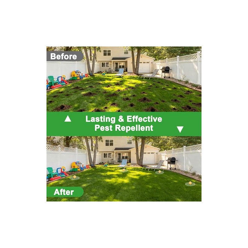 36Pack Mole Repellent - Natural Mole Deterrent for Yard, Garden
