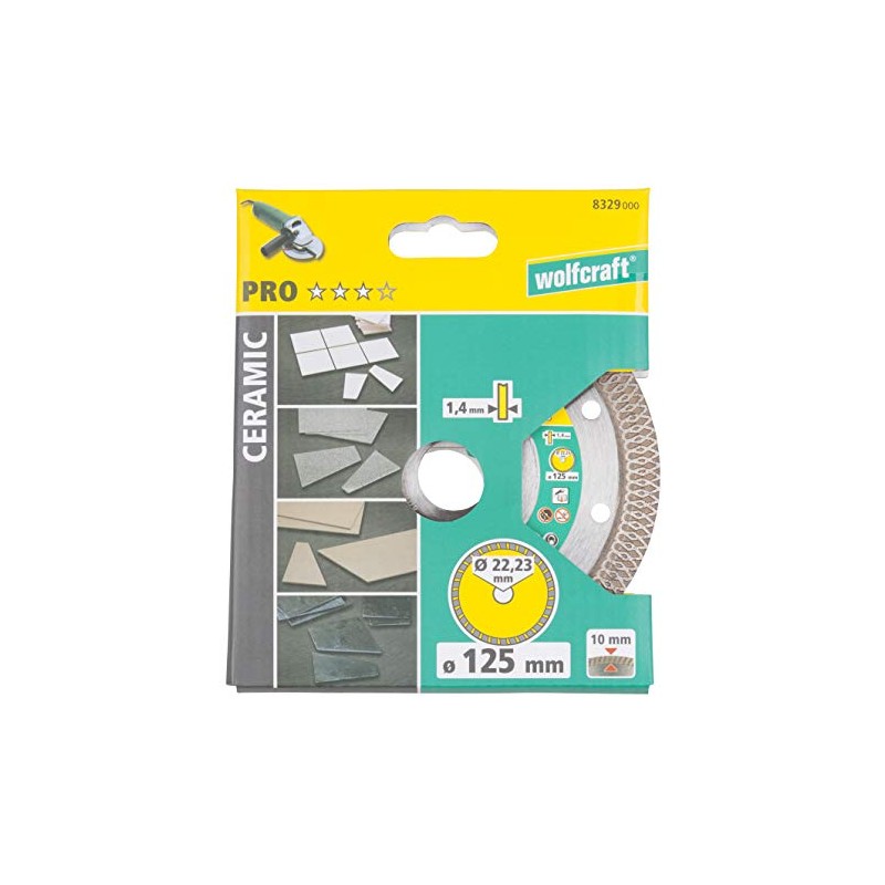 wolfcraft 8329000 125mm Diameter x 22.2mm Diamond Cutting Disc