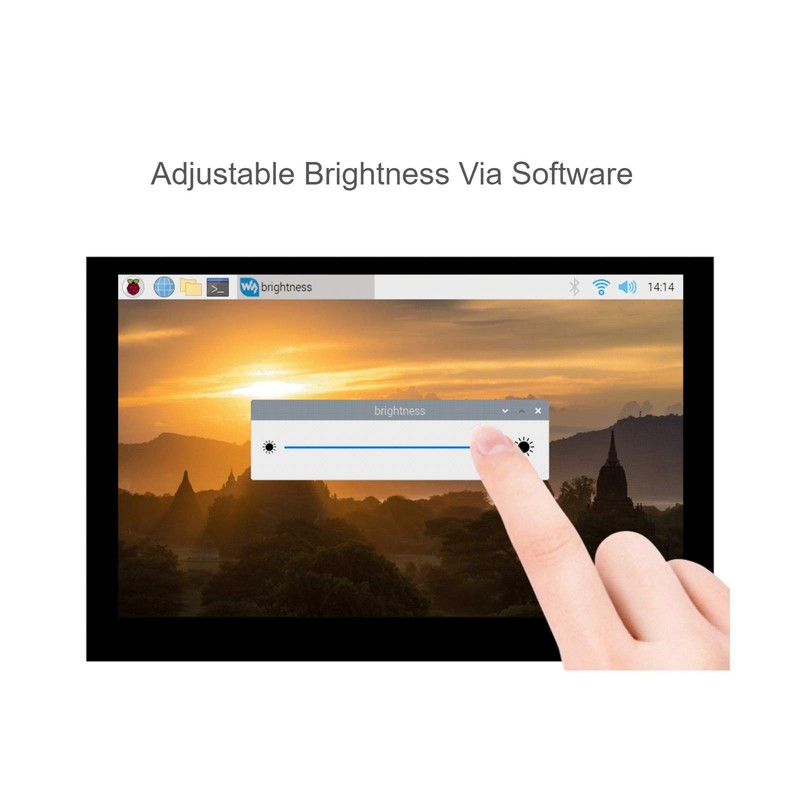 waveshare Monitor de visualización táctil de 5 pulgadas para Raspberry