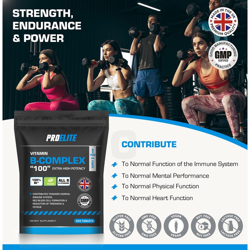 Vitamin B Complex - 365 High Strength Tablets (1 Year