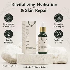 Yutori Yutori PDRN Serum with Caffeine Booster - Plant Based Antiaging Skin Serum, Lifting Visibly for Wrinkle Care, Anti-aging, Hydrating, Natural Glow and Face Toner for All Skin Types, 1.01fl (30ml)