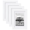 Egofine 4x6 Picture Frames Set of 4, Made of Solid