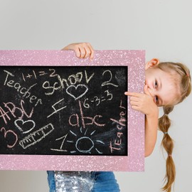 Wallderful Glitter Wallpaper Sparkle Mirror Frame Border Trim Pink Glitter Bulletin Board Borders Roll for School Classroom Decoration Self Adhesive Poster Board Decor Bedroom Dresser DIY Gift Wrap