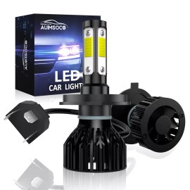 AUIMSOCO 6500K LED Combo Headlight Hi/Lo Fog Light Bulbs Kit for Toyota Tundra 2014-2021