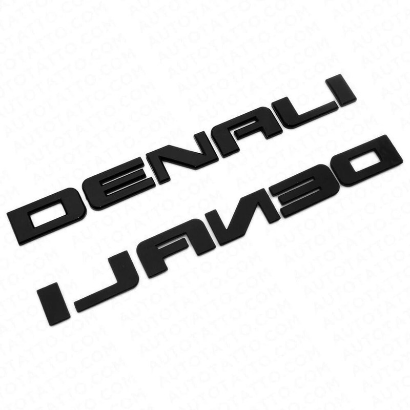 1x Denali Emblem Car Badge Nameplate Compatible with 2007-2020 Yukon