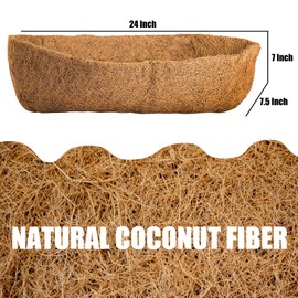 GOTVUGE Coco Coir Liners, Set of 6 (24 inch-4pcs)