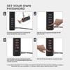 UP Security Lucchetto con cavo a combinazione per uso esterno,