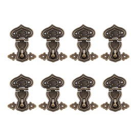 FSSTUD 8 Pcs Small Antique Bronze Hasp Mini Box Padlock Latch Decorative Vintage Lock Clasp Wooden Box Locking Hasp Jewelry Box Latches Hardware