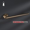 JQK Hand Towel Holder Towel Ring Champagne Bronze, Thicken 0.8mm