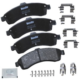 Bendix Premium Copper Free CFC882 Ceramic Brake Pad (with Installation Hardware Front)