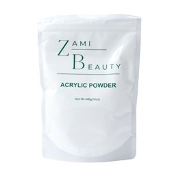 Zami Beauty Polvo Acrilico 16 Onzas traslucido (CLEAR) y Cover Rosado (PINK COVER) USO PROFESIONAL Manicuris Cubana (Clear)
