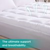 WhatsBedding Waterproof Mattress Pad Queen Size Cotton Top Down Alternative