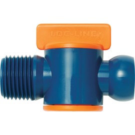 Loc-Line - 32092 Coolant Hose Component, Acetal Copolymer, Valve, 1/2" Hose ID, 1/2" NPT Male, 100 PSI (Pack of 2)