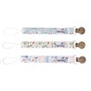 Copper Pearl Pacifier Clip 3-Pack: Premium Knit Binky Clips for