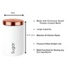 RLS White Set of 3 Tea, Coffee, Sugar canisters Storage