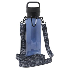 Bottle Sling for YETI Yonder 34oz 25oz 50oz 20oz water bottles.Adjustable strap, Durable Safety Ring, Carabiner Drinkware Metal - Color: Summit