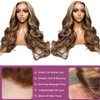 Ombre Balayage Honey Blonde Highlight Wig Human Hair, Body Wave