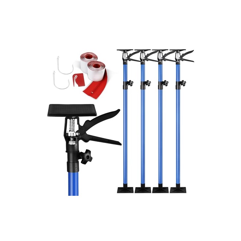 Dust Barrier Poles,10 Ft Dust Containment Pole (Pack of 4)