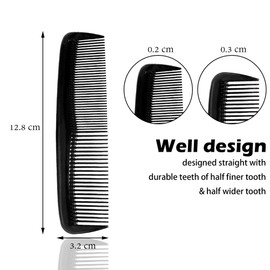 Soft 'N Style Hair Care 4-Pack Comb - Not Breakable - mens comb/fine tooth comb/peines para cabello