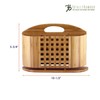 Totally Bamboo "Eco" Utensil, Flatware and Cutlery Drying Caddy for