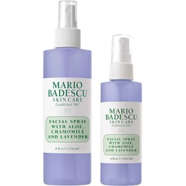 Mario Badescu Spray facial con aloe, manzanilla y lavanda para todo tipo de piel spray facial que hidrata y restaura el equilibrio y el brillo Combinación de 236 ml y 118 ml