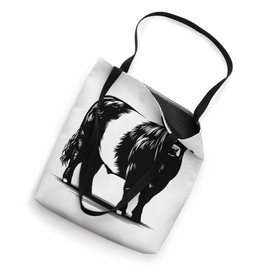 Cow Farmer Breeder - Monochromatic Belted Galloway Cattle Tote Bag