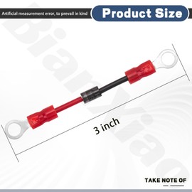 BianXiao 3 Amp Heavy Duty Golf Cart Solenoid Diode 2 Pack Compatible with 36/48 Volt 400 Amp Solenoid Coil for Club-Car/Ni-vel/EZ-GO 30913 480 1014948 21762G1 30353G1 30353G8