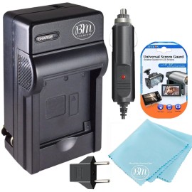 Panasonic AC/DC Battery Charger for Panasonic Lumix DMC-TS2, TS3, TS4, F2, F3, FH1, FH3