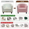Barrel Chair Cover Stretch Club Chair Slipcover Water Repellent