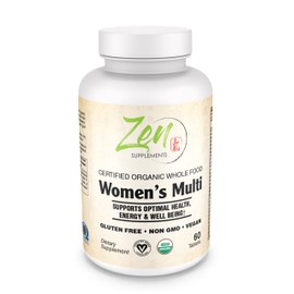 Zen Supplements Whole Food Organic Womens Multivitamin - 60 Tablets