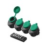DEWENWILS Outdoor Radio Sockets with Remote Control, 16 A, 3680