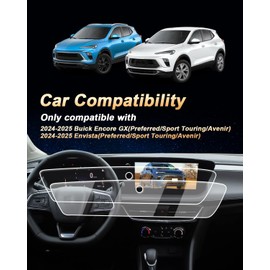 Screen Protector For 2024-2025 Buick Encore GX/Envista 11-Inch Navi+8-Inch Dash Screen Protector - 2 Pcs Nano Film For 2024-2025 Encore GX/2024-2025 Envista(Preferred/Sport Touring/Avenir) Accessories