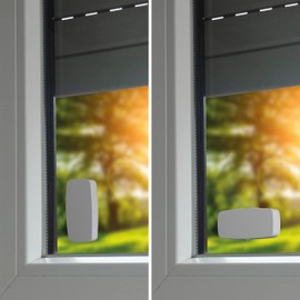 HOMEPILOT Sonnensensor smart, Funksensor zur automatischen Rollladensteuerung nach Helligkeit z.B. bei Sonnenschein, Dämmerung (Smart Home App u. Erschütterungsmelder via Gateway premium möglich)