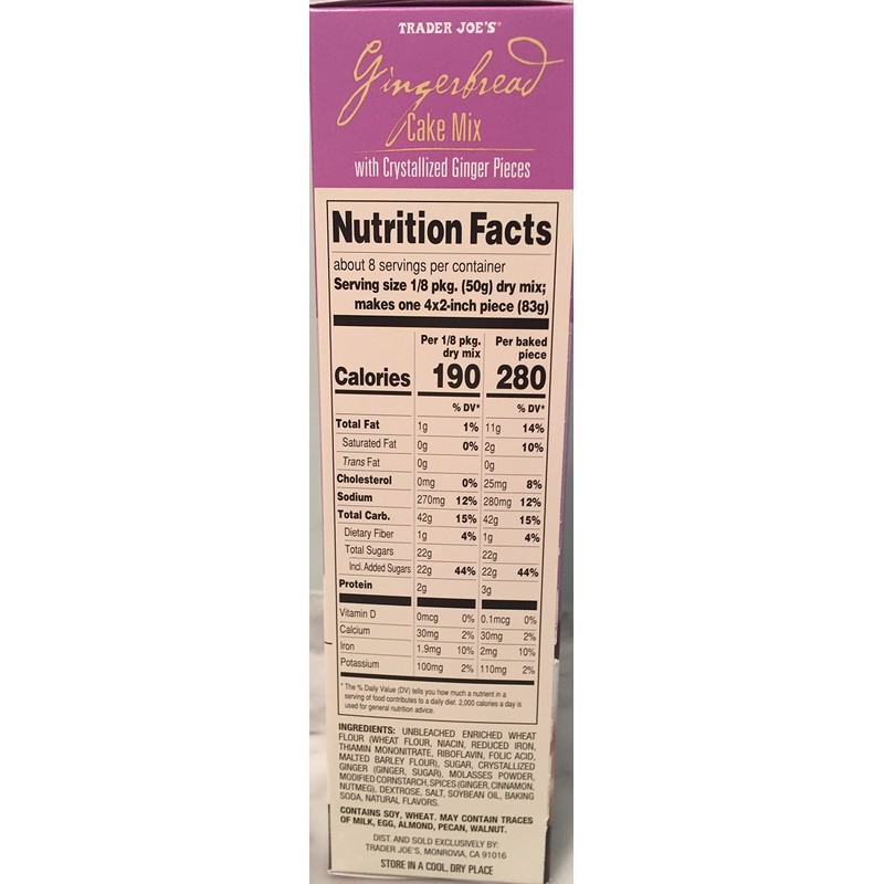 Trader Joe's Gingerbread Cake Mix 14oz. (2 pack)