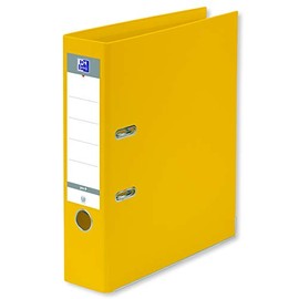 OXFORD Smart Pro+ Lever Arch File A4XL 80 mm Spine 2 Rings Polypropylene Cover Yellow