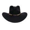 Stetson Black Drifter 4X Felt Hat SBDFTR-1634-07, Black, 7 5/8