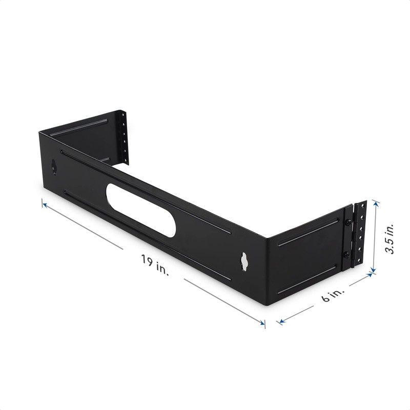 Cable Matters 2U Hinged 19" Wall Mount Panel Bracket, 55.1