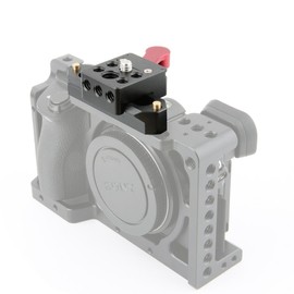 NICEYRIG Nut Clamp + Nut Rail 2 in 1 Set Nut Lock Clamp with Camera Nut Rail 7cm Length with 1/4 Screw for LED Video Light Monitor Microphone - 080