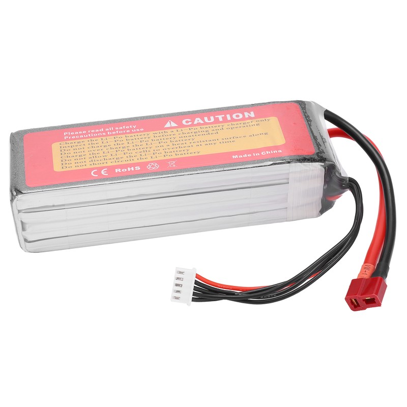 14.8V 5000mAh 40C Lipo Battery T Plug 4S Rechargeable Battery