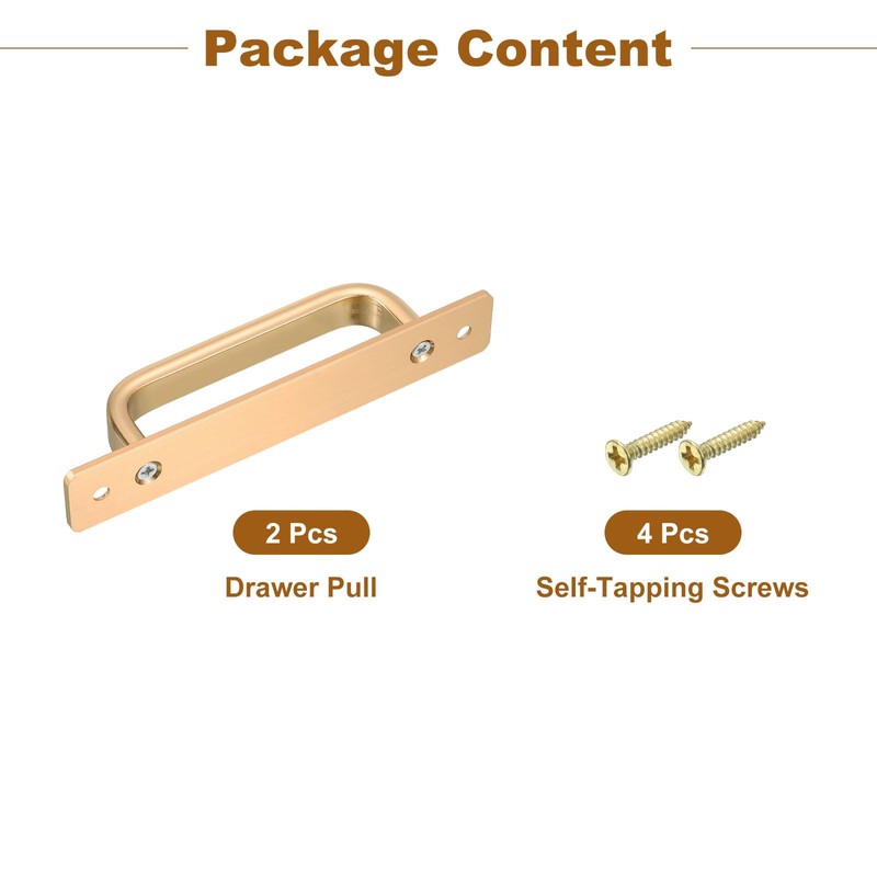 sourcing map 2 Pcs 5.04 Inch Square Cabinet Handles with