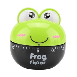 Cute Animal Shape Cartoon Frog Kitchen Mechanical Timer Kitchen Timer Mechanical Counters Clock for Kitchen Baking Frying(1#)