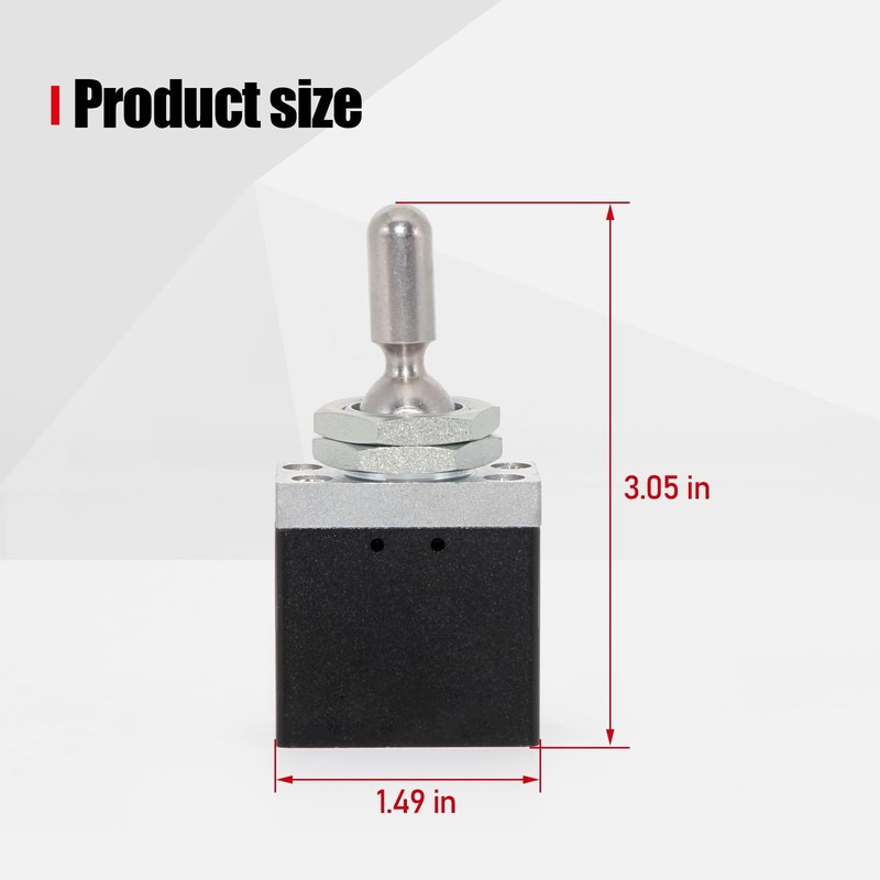 BAV020TD 3-Position Detented Neutral Lockout Toggle Valve – Compatible with