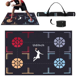 Portable Basketball Footwork Training Mat,Non-Slip Footwork Agility Mat for All basketball enthusiasts,Durable basketball footwork training equipment suitable for all ages, effectively enhancing speed, strength, and coordination.