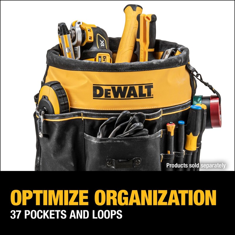 DEWALT Tool Organizer, 37 Pockets and Loops for Tool Storage