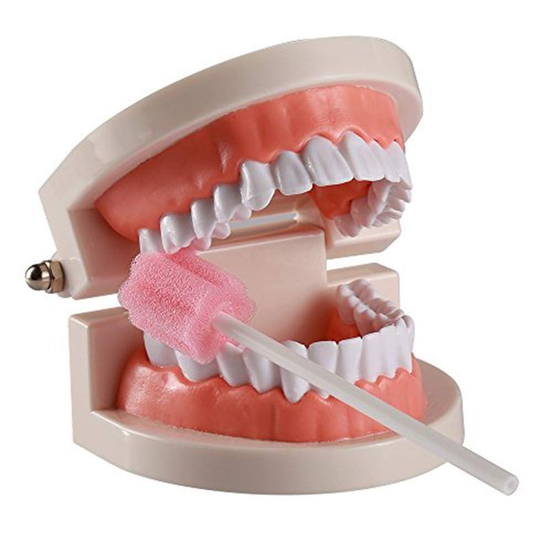 100PCS Disposable Mouth Swabs Sponge - Unflavored, Sterile Oral Swabs