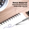 TIESOME 5pcs Replaceable Ballpoint Pen Refills with Spring Metal Ball