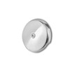 CalcMetal Single Hole Bathtub Drain Overflow Plate with One Matching