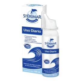Strimar Descongestionante Nasal Uso Diario 100 Natural con Agua de Mar Para la Higiene y Humectacin Nasal, 100 ml                                     