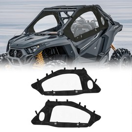 VEVOR Cab Enclosure Upper Doors, Compatible with Polaris RZR PRO XP/Turbo R 2020-2024, Soft Upper Doors, Windproof Upgraded Zipper UTV Soft Side Window Kit, Work with Side Mirrors and Windshields